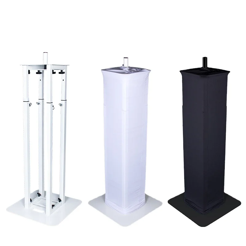 Stage DJ White and Black scrim totem Lighting Truss Stand with Carry Bag
