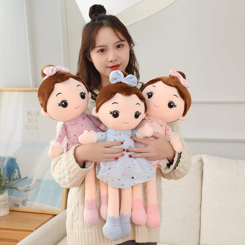 Angel doll Super Kawaii Plush Girls Doll with Clothes Kid Girls Baby Appease stuffed plush toys