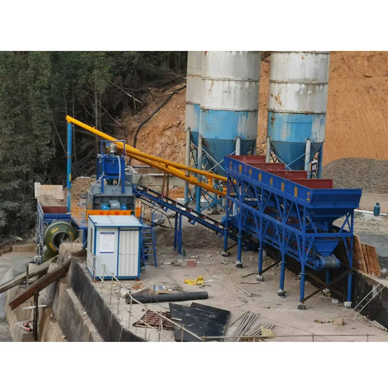 Mobile Concrete Station Mini Cement Mixer Manufacturing Plant Production Line 60m3 Concrete Batching Plant