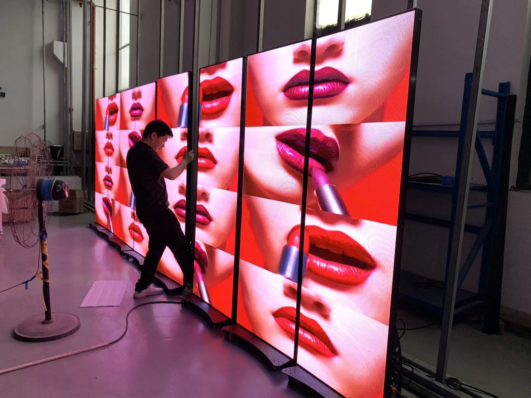 Portable Indoor P2 LED Poster Acrylic Shield Commercial Advertising Equipment