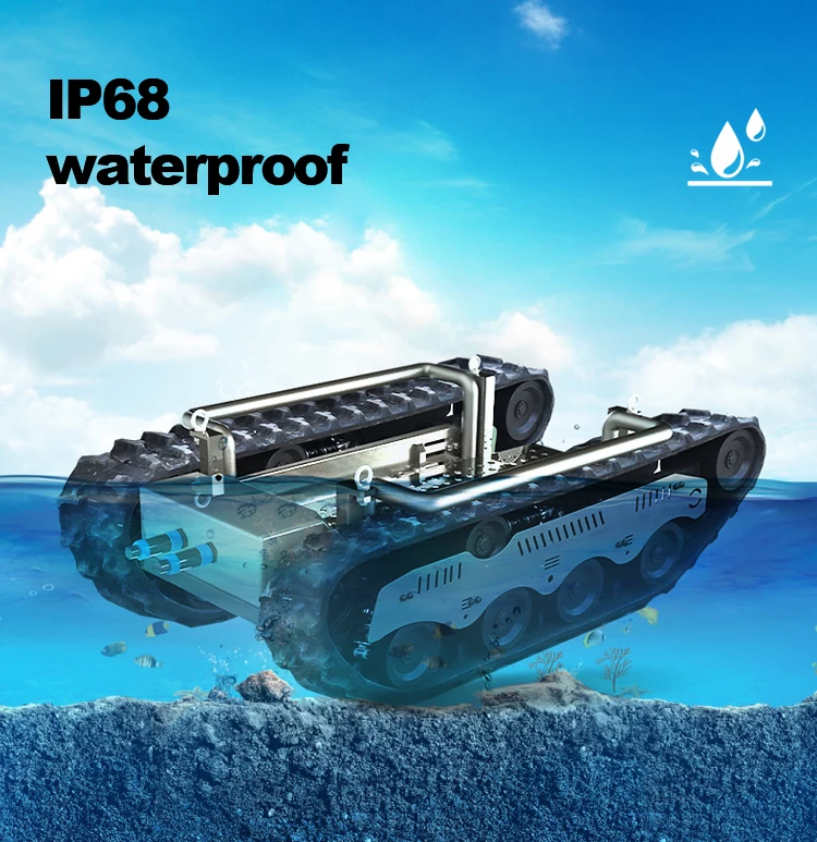 50m depth underwater robot amphibious vehicle AVA-U12 dredge remote robot
