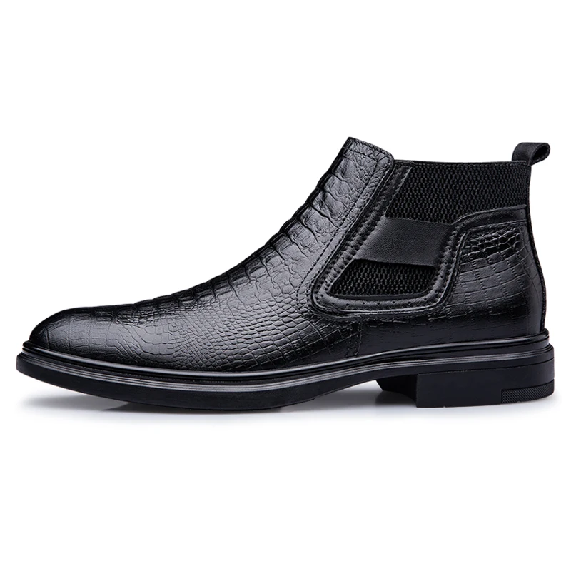Custom Outdoor Fashion Wholesale Winter PU Leather High Top Lace up Martin Casual Sports Mens Boots
