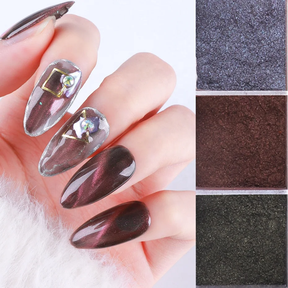 Hot-selling Acrylic Powder High Pigment Nail Set Nail Glitter With 12 Colors Glitter Fashionable Sequin Nail Mirror Powder