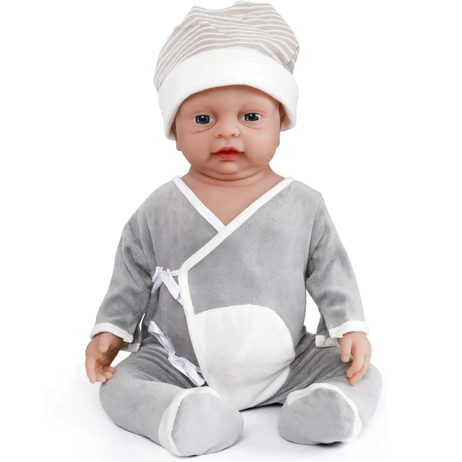 Реалистичная полноразмерная силиконовая кукла Reborn для девочек и мальчиков 18