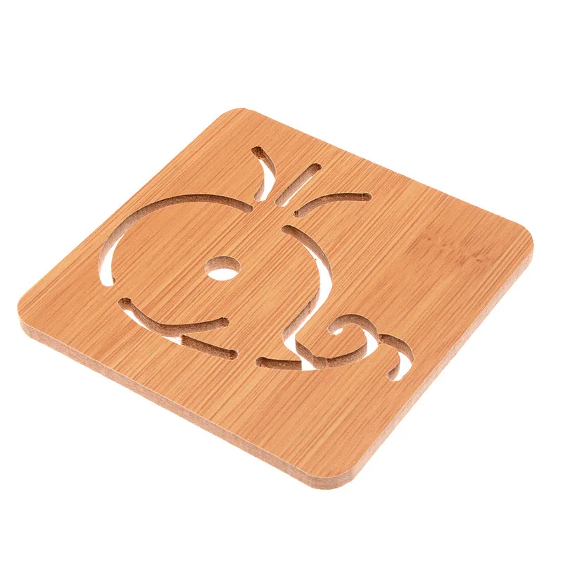 Square Round Bamboo Wooden Coasters for Drinks