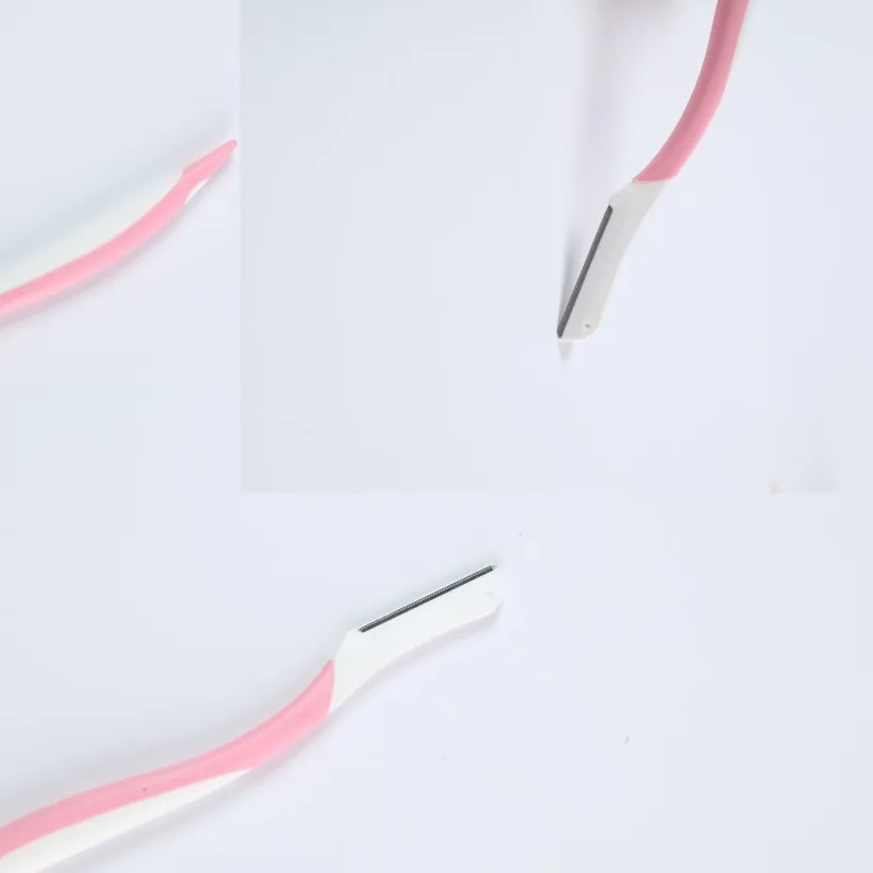 Flamingo eyebrow trimmer 2-pack female comfortable non-slip safety macro stainless steel eyebrow shaving blade