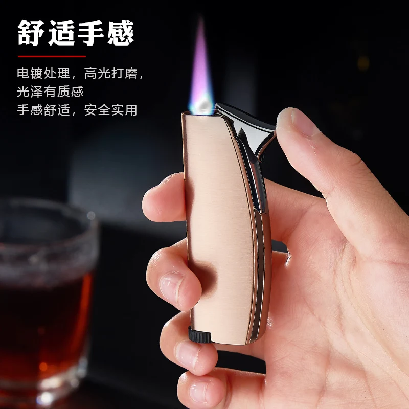 Hot selling windphoof jet flame refillable gas lighters promotion cigar lighter