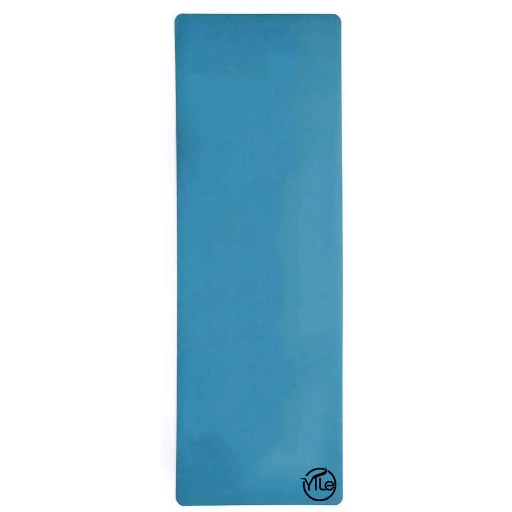 Natural Leather Non Toxic Anti slip Laser logo Yoga Mat Pu
