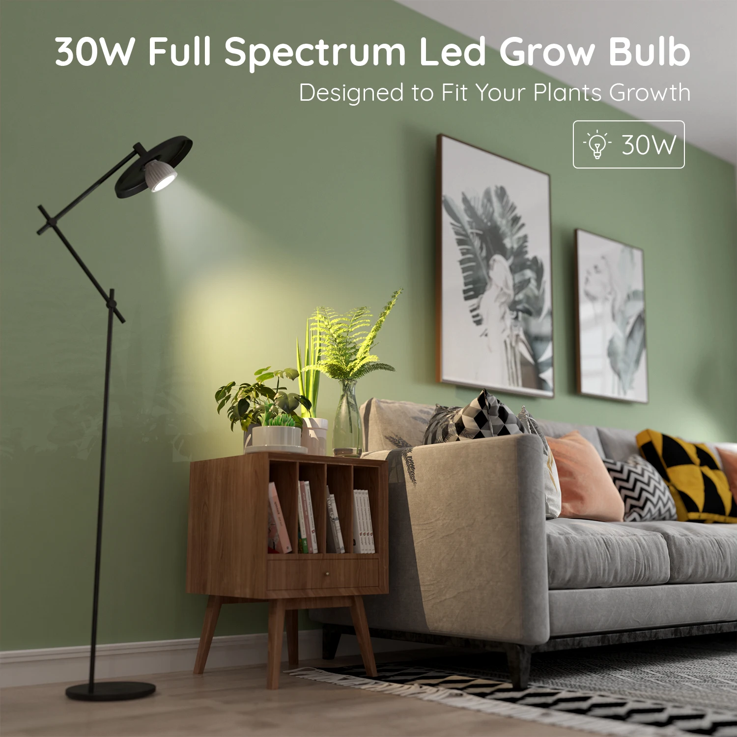 grow light bulbs dimmable spotlight E27 Sunlike white spectrum
