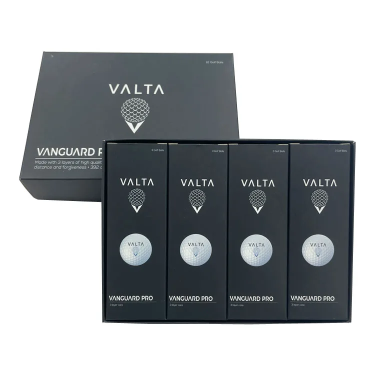 Custom 3 Golf Ball Sleeve Shipping Gift Set Box Recycled Paper Packaging 12 Golf Ball Box For Dozen Golf Balls