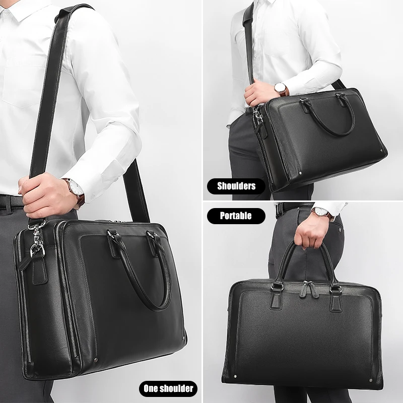 Fashion genuine leather casual leather weekender travel leather bags for weekender duffel duffle man bag