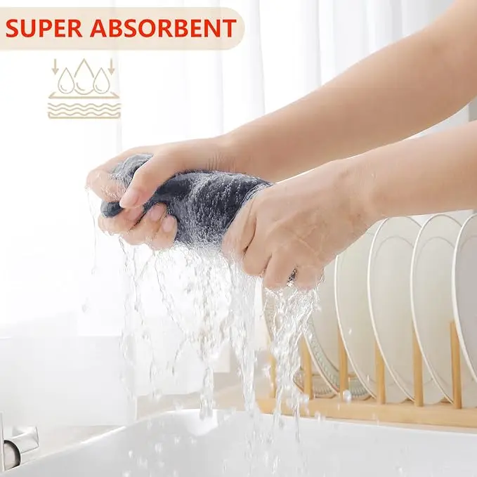 Home Decoration Practical Gift Lightweight Super Absorbent Kitchen Hand Dish Cloths Towel For Drying And Cleaning
