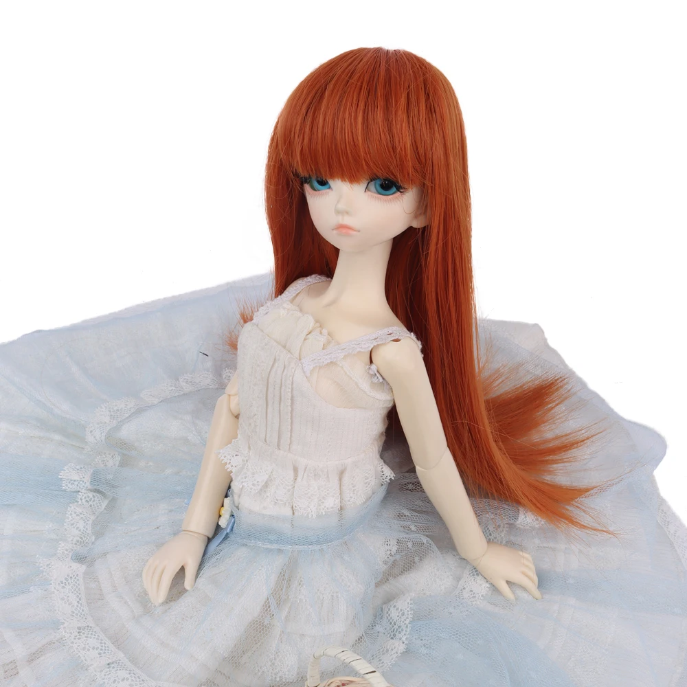 1/4 BJD SD Wigs Long Winky Curly Synthetic Fiber Hair