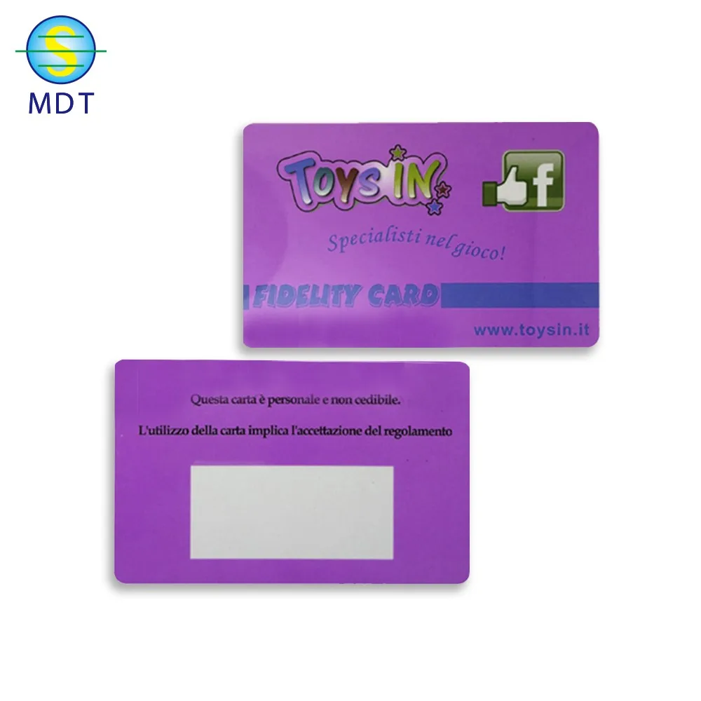 
MDT A scratch off cards plastic pvc card promotion 