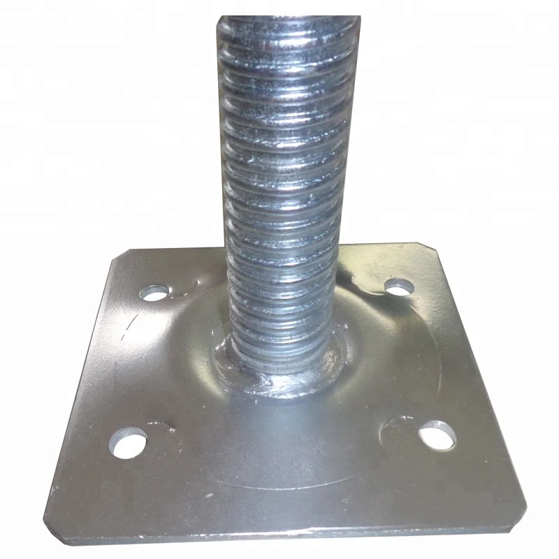 tube pole adjustable swivel floor foot scaffold sole scaffolding base plate for sale