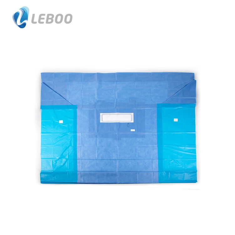 CE ISO Disposable non woven laparotomy drape EO sterile surgical  laparotomy drape