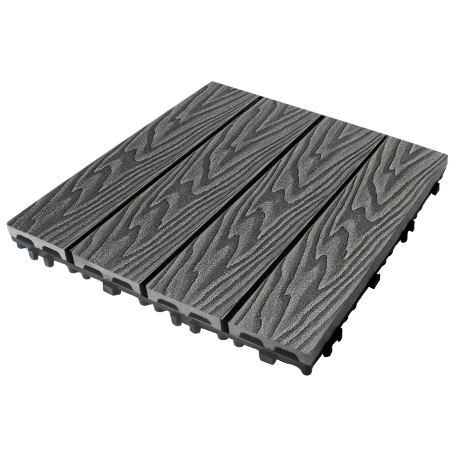 Patio  Waterproof  Wpc Diy Decking Tile Floor Tiles  Plastic Outdoor Flooring Co