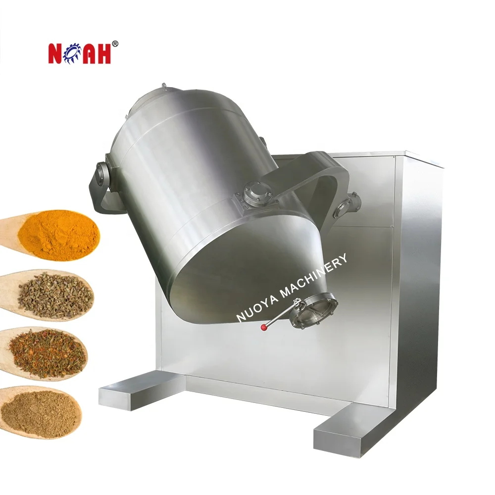 HD-100 Chemical Food three dimensional rotating drum dry powder mixer machines 3d powder mixing machine