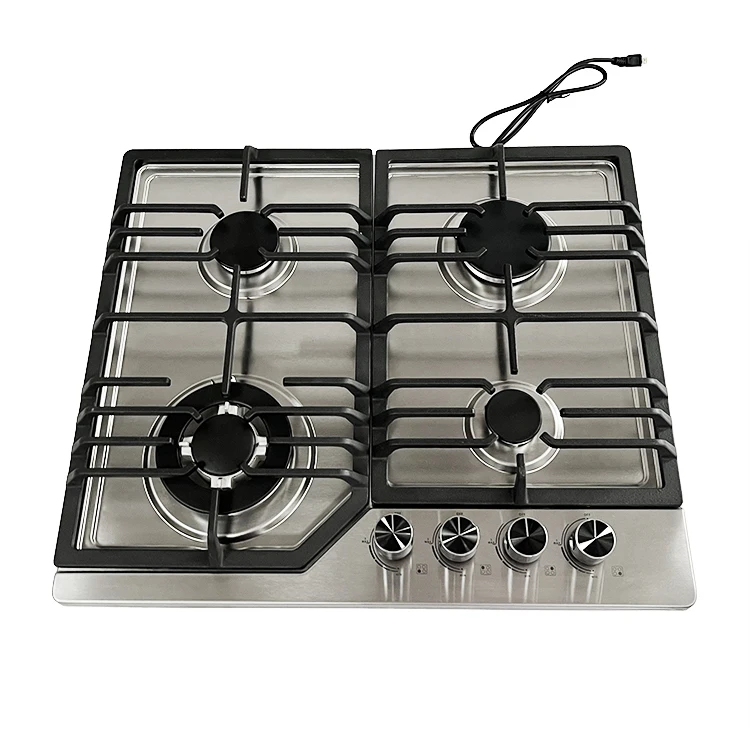 price modern novel design home cooker 4 burner hob stainless steel built-in gas stove cooktops