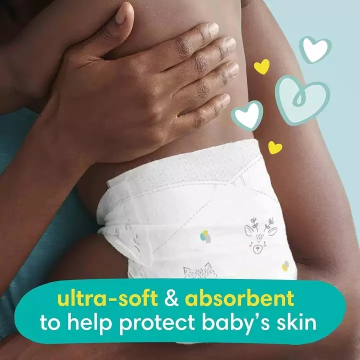 Бесплатный образец на заказ оптовая продажа супер впитывающие качественные пеленки SAP памперсы одноразовые подгузники детские