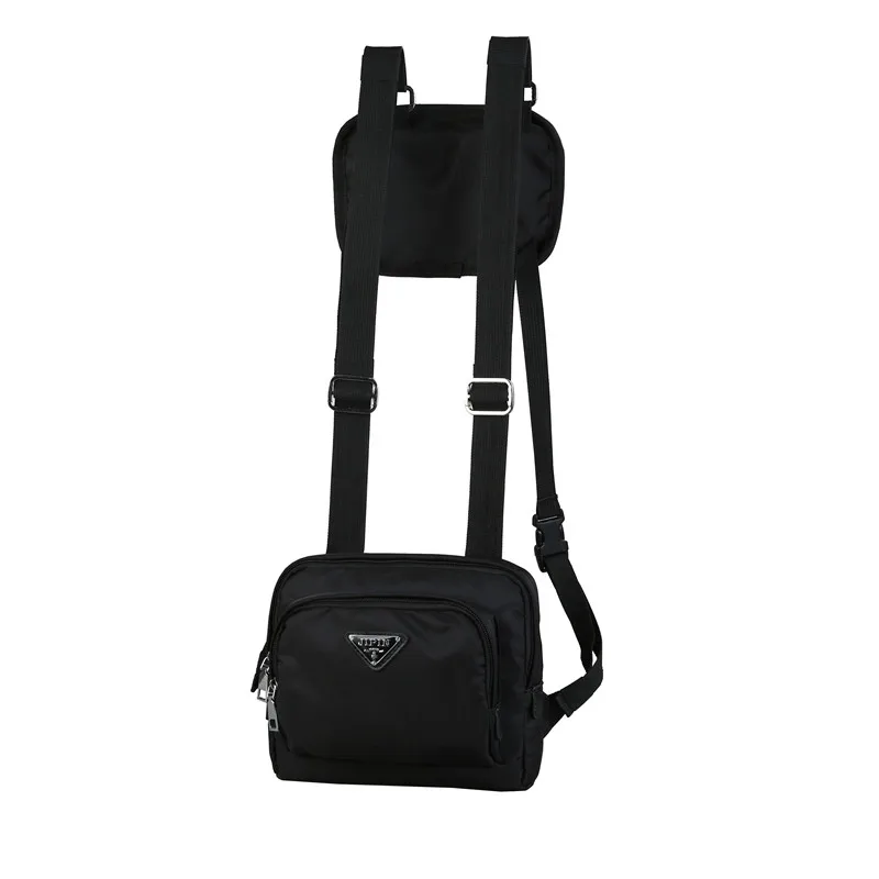 Outdoor Hiphop Walkie Talkie Harness Unisex Vest Cross Body Custom Logo Pack Chest Sling Bag Women