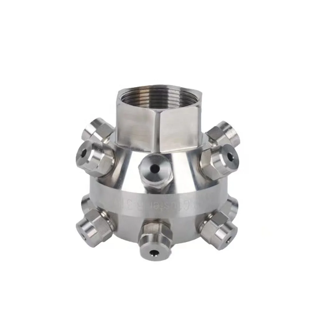 SS Water Spray Multi-Nozzles 10250-1 Full Cone Stationary Tank Washing Jet Spray Nozzles