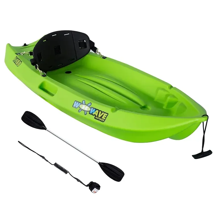 WOOWAVE HDPE пластиковые каяки 1 человек сидят на вершине каноэ/каяк для водных видов спорта рыбалки