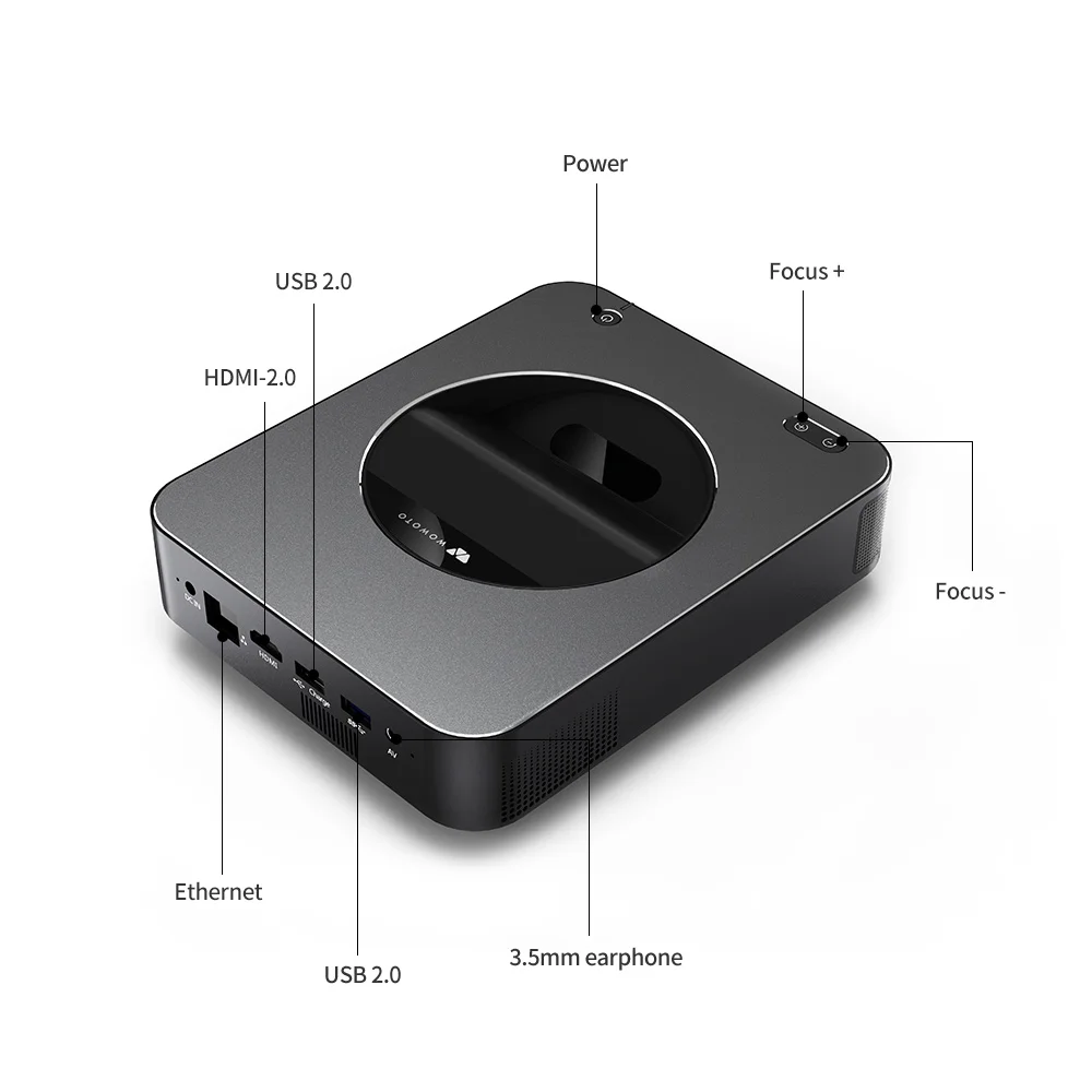 RTAKO 3D Short Throw Dlp Projector
