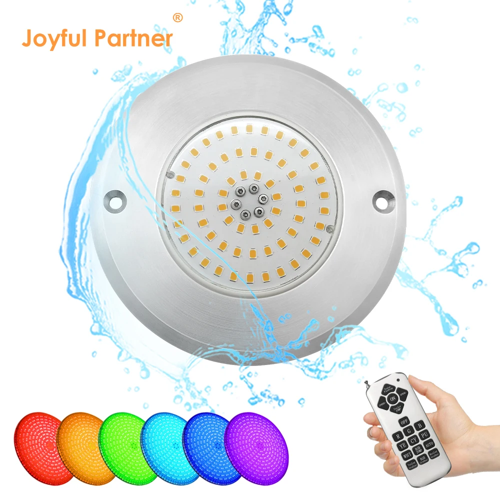 Новый дизайн IP68 RGB DMX512 WIFI управление 7 5 мм светодиодное Подводное освещение из нержавеющей стали беспроводное для бассейна Par56