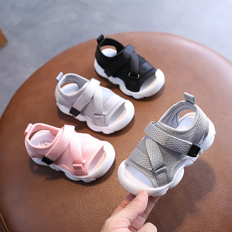 Infant Baby Girl Boy Soft Open Toe Sandals Summer Outdoor Casual Beach Shoes Anti Slip Flat Shoes First Walkers