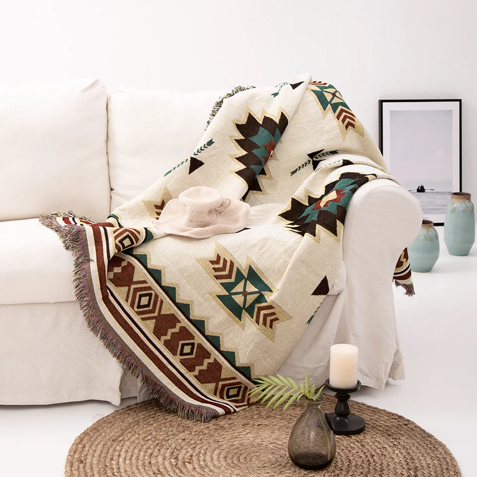 Wholesale New Design Modern Cotton Sofa Covers High Quality Sofa Cover With Tassel