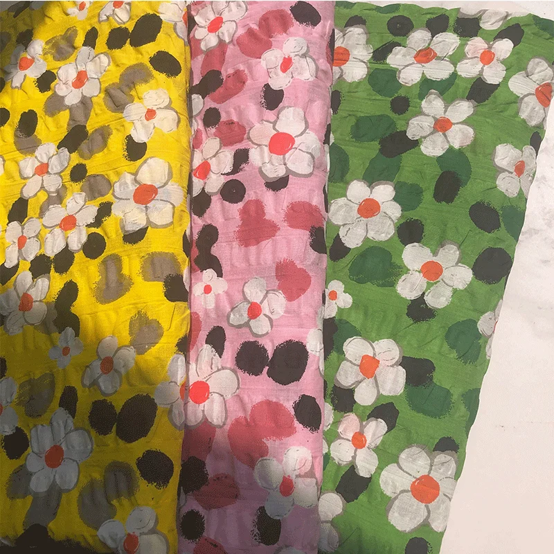 Newly designed cotton printed fabric for summer dress