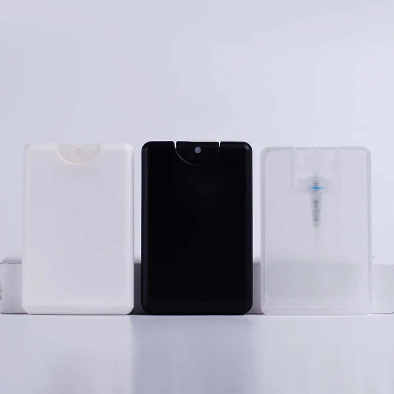 20 мл полипропиленовый пластиковый Карманный флакон духов белый прозрачный черный Кредитная карта спрей бутылка тумана