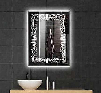 High Quality Wall Mounted Smart LED Lighting Bathroom Round Square Touch Screen Mirrors for Hotel Home