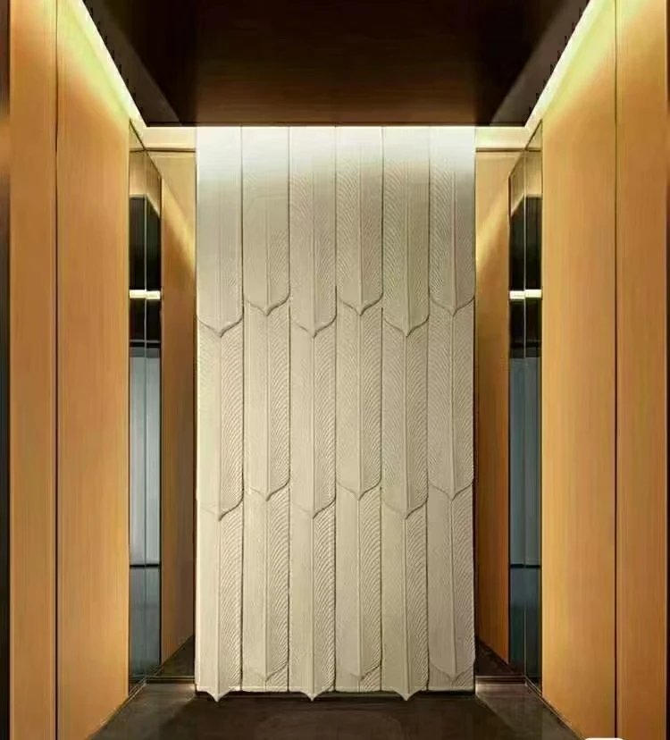 BAIJIN Popular Building Material Lightweight PU Stone Panel Wall Faux Polyurethane PU Feather Stone Blue Color