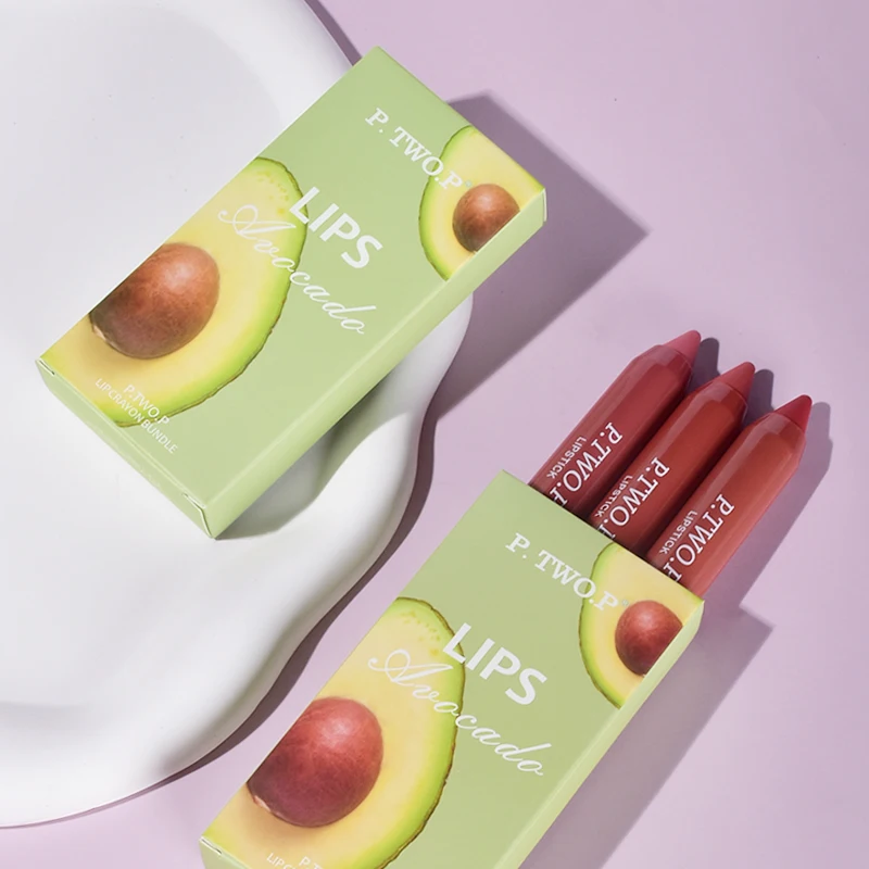 P.TWO.P Matte Lipstick Luxurious Waterproof Silky Finish Long-lasting Crayon Lipstick with 6 Colors