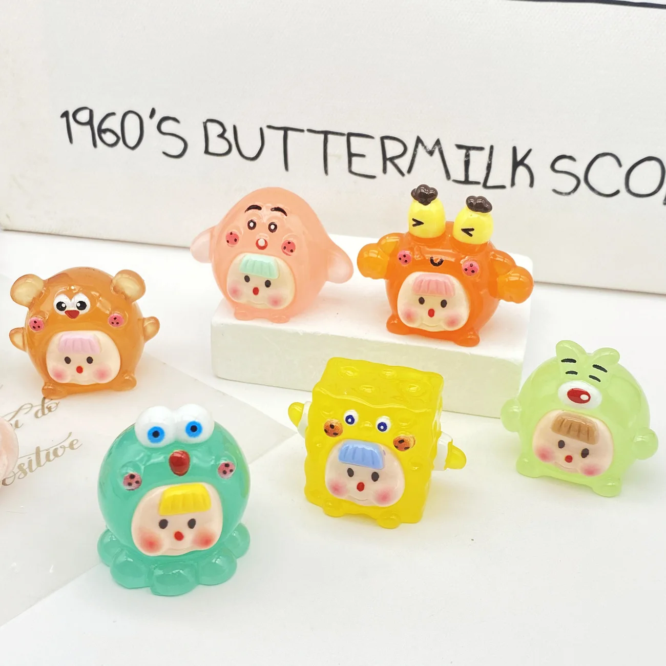 Светящиеся аксессуары Kawaii Diy Ювелирные изделия из смолы чехол для телефона ремесло Смола автомобиля Настольный орнамент подвески украшения