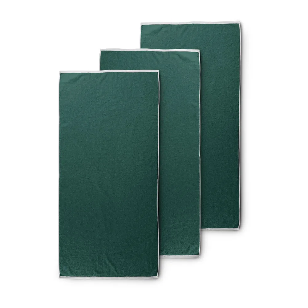 Hot Luxury Beach Micrpfiber Spa,Face Hand Bath Towel Sets Custom Logo Microfiber Towel 5 Star Hotel Stripe Towel Set/