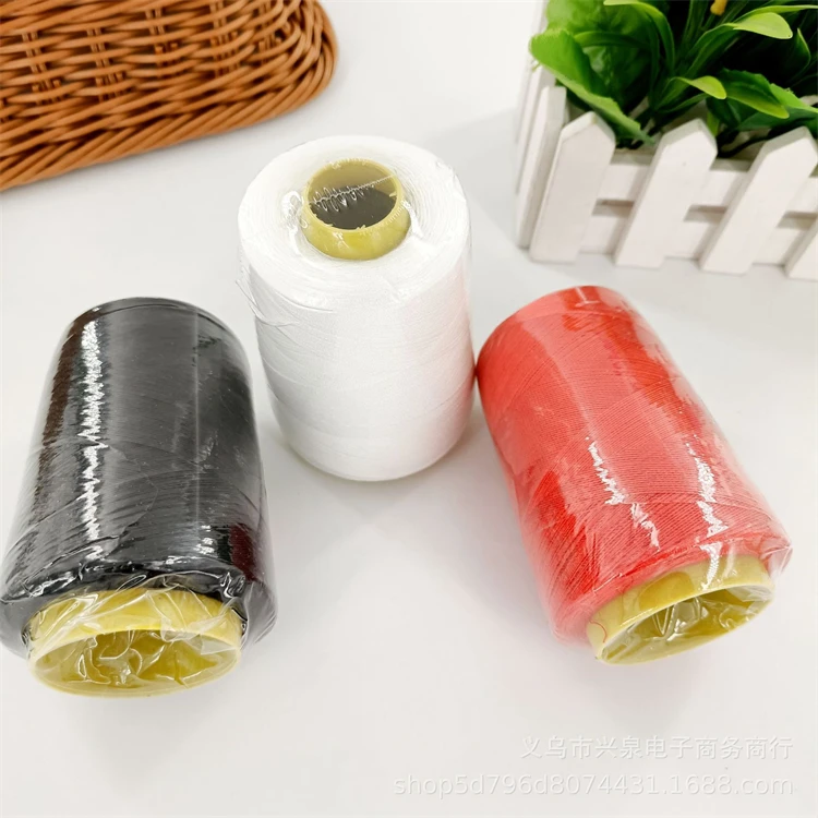 Weitian brand manufacturer factory price wholesale white 3000yds 100% polyester lines high speed sewing thread