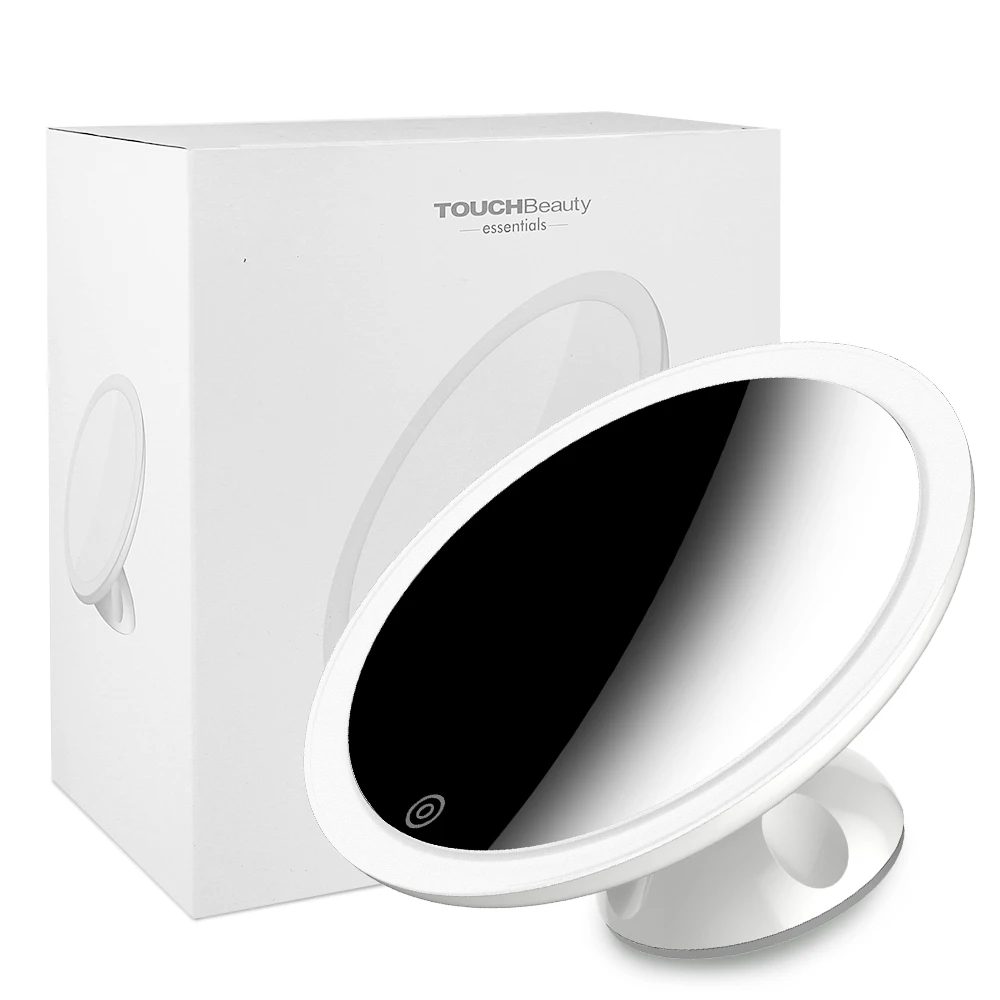 TOUCHBeauty Bathroom Wall Mounted Mirror 7X Magnification Rechargeable LED Makeup Mirror Waterproof Shower Mirror