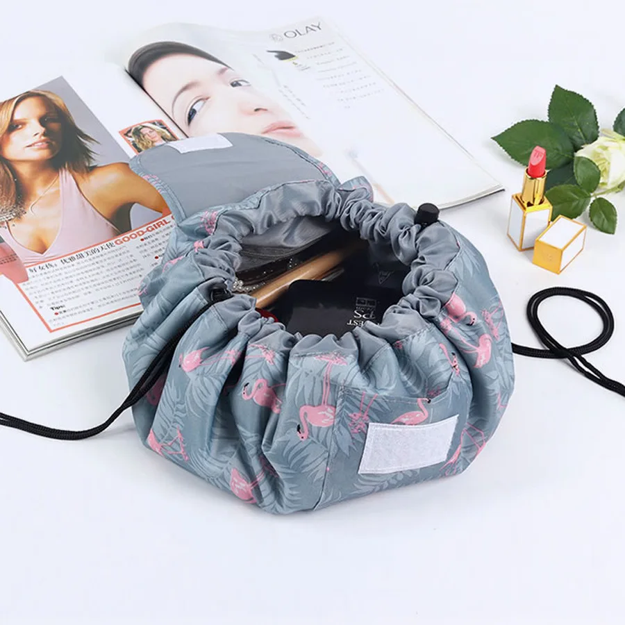Mini Quick-pull Drawstring Accessories Makeup Toiletry Bag For Travel Pouch Cosmetic Bag