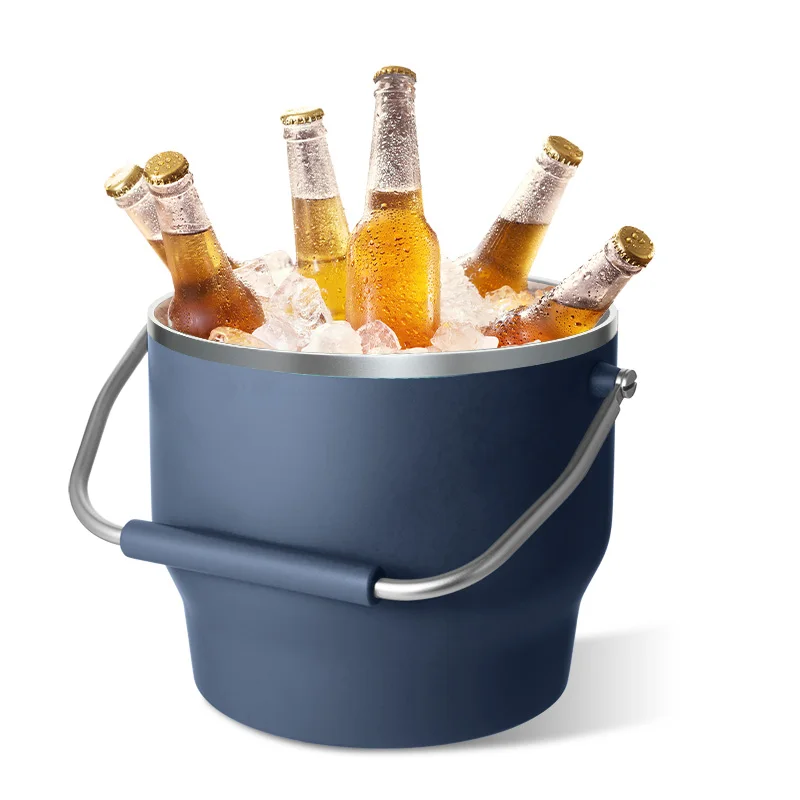 230oz Up to 48 Hours Cold Double Wall Vacuum Insulated Stainless Steel Ice Bucket for Cocktail Bar Parties Beer
