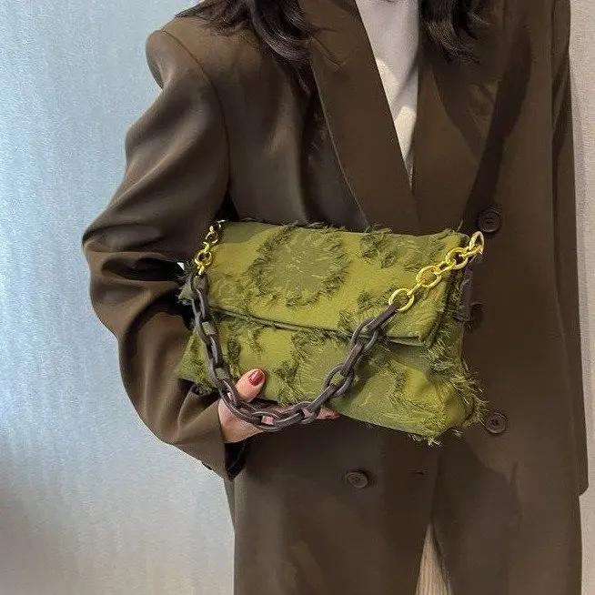 high quality canvas shoulder wide webbing bag 2022 new trendy solid color large capacity simple small bag leisure woman handbag