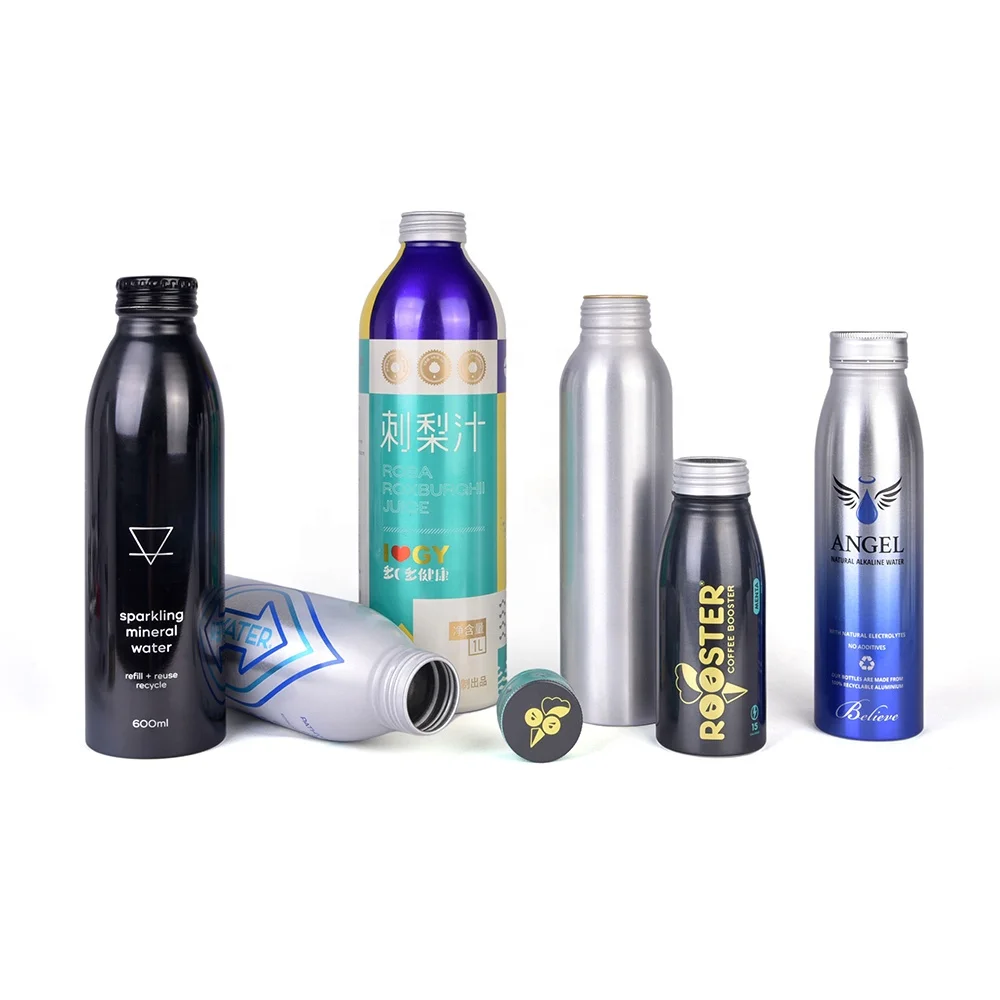 Wholesale 250ml 330ml 460ml Bullet Shoulder Food Grade Aluminum Bottle for Water Beverage Juice Aluminium Bottle Soft Drink