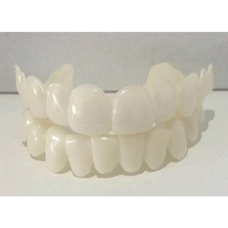Customized label Vagen friendly Upper and Lower Resin False teeth cover Whitening Confortable kit Denture