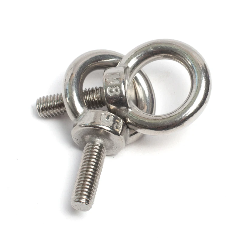 High Quality Stainless Steel Round Head Swivel Ring Eye Bolt Lifting Eye Nuts M4 M6 M8 M10 Lifting Eye Screw Bolts
