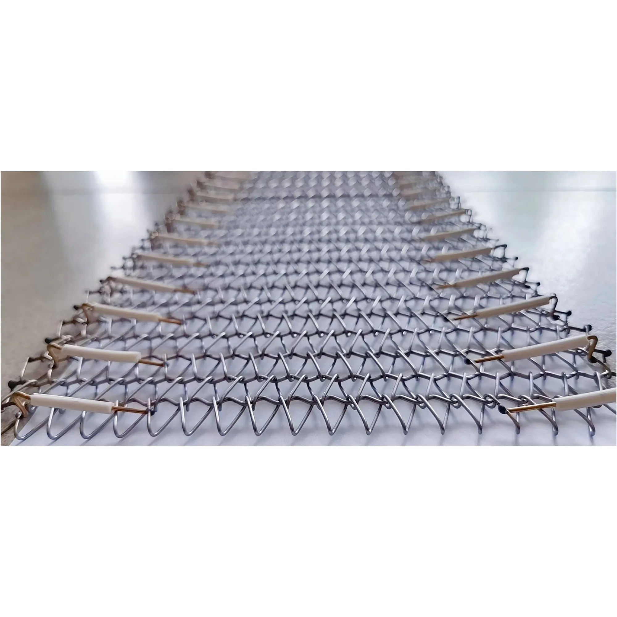 Nichrome TPS photovoltaic mesh belt for silicon wafer solar cell firing furnace phasix mesh