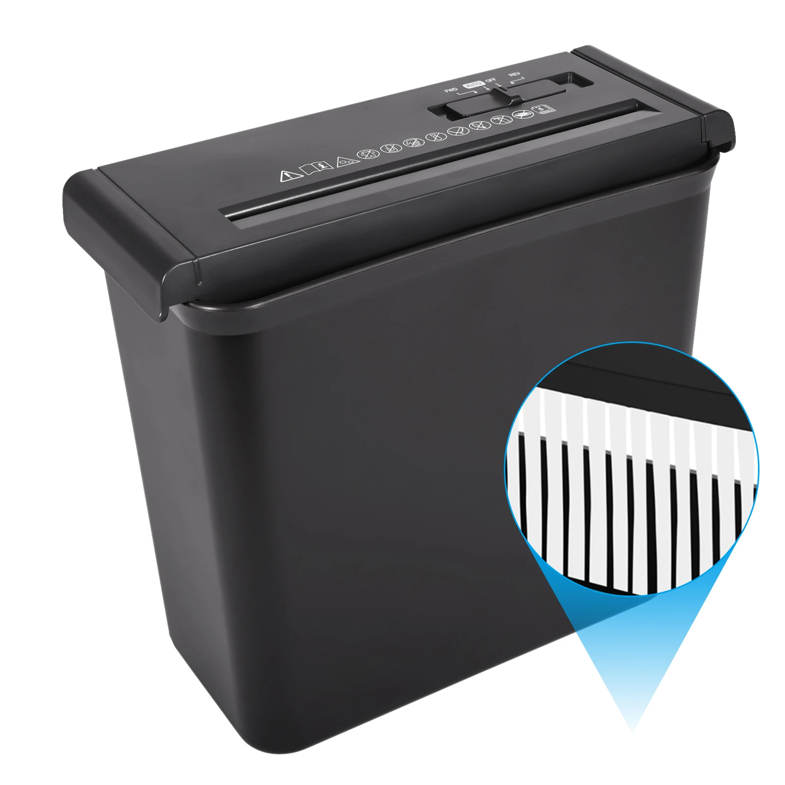 CS522S 10L Small Strip Cut Paper Shredder With Easy Lift-off Head For Personal Office Use