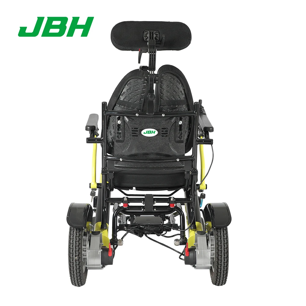 Удобная электрическая складная инвалидная коляска JBH D11 легкий вес и удобное управление для инвалидов