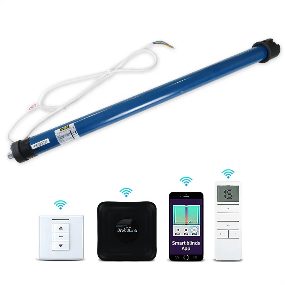 Luxury Large Torque Electric Automatic Smart Driver Tuya Alexa WiFi Horizontal A-OK Wiring Tubular Motor Made In China